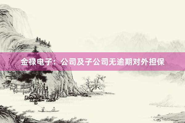 金禄电子：公司及子公司无逾期对外担保