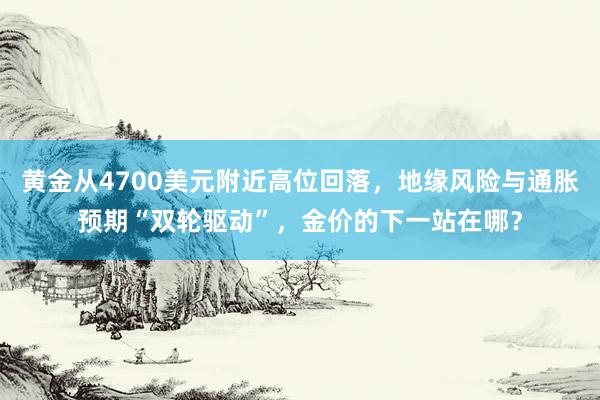 黄金从4700美元附近高位回落，地缘风险与通胀预期“双轮驱动”，金价的下一站在哪？
